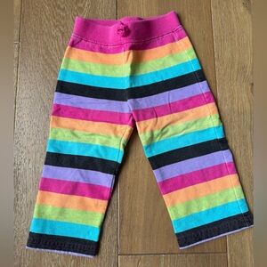 Jumping beans toddler girls sweat pants joggers size 18 months in rainbow